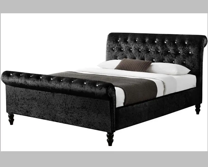 Cheapest price and best quality fabric bed in 2019 bedroom furniture