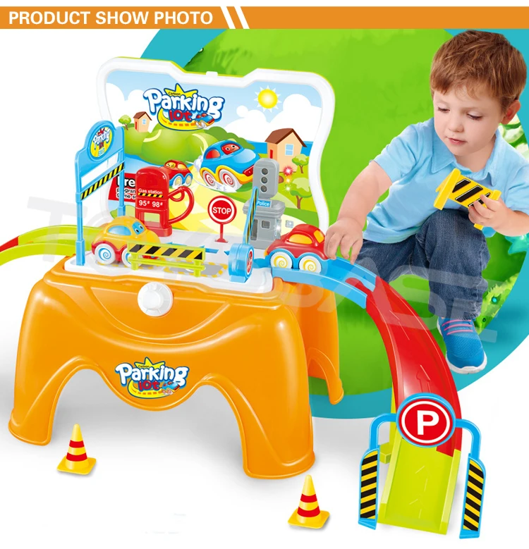 plastic car garage toy