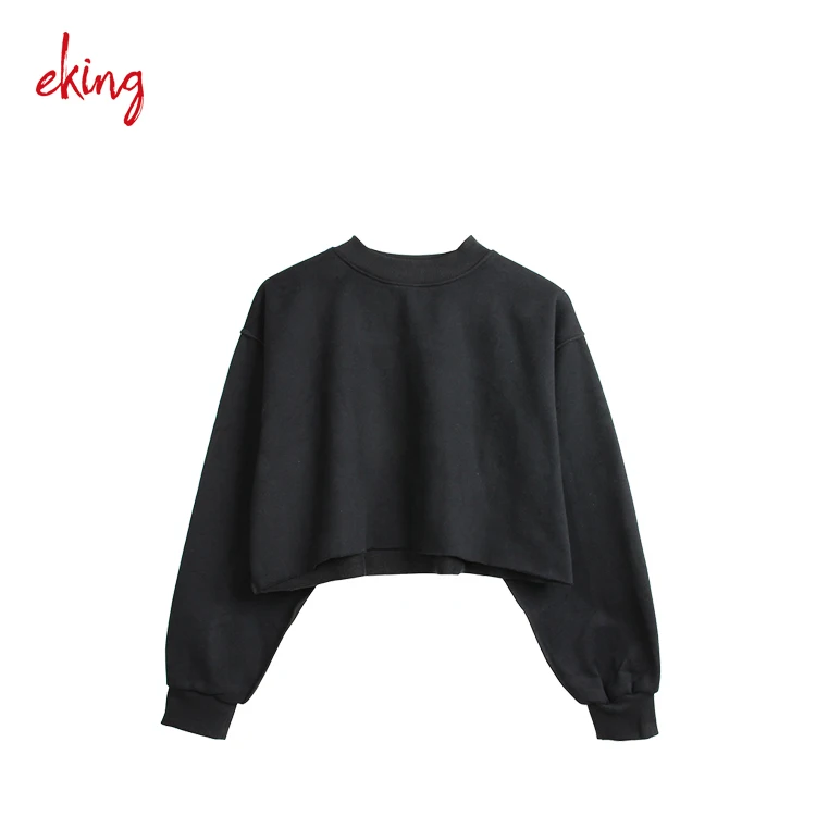 Wholesale No Moq Blank Cropped Top Women Hoodie With Custom Design Buy Cropped Top Hoodie 