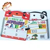 Professional educational sprial book for child fancy preschool learning writing wipe and clean book