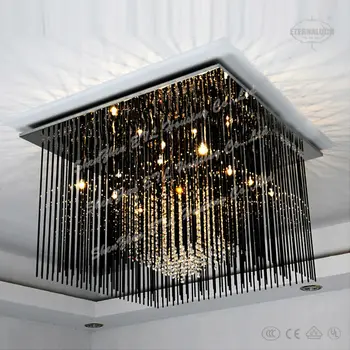 black modern ceiling light