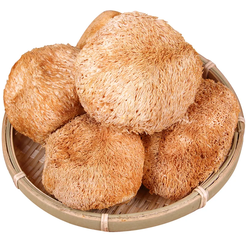 air dried lions mane mushroom & dried hericium