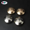 Dye Stamping Fashion Design Custom 3D Animal Logo Plated Gold Metal Electronic Buttons for Garment