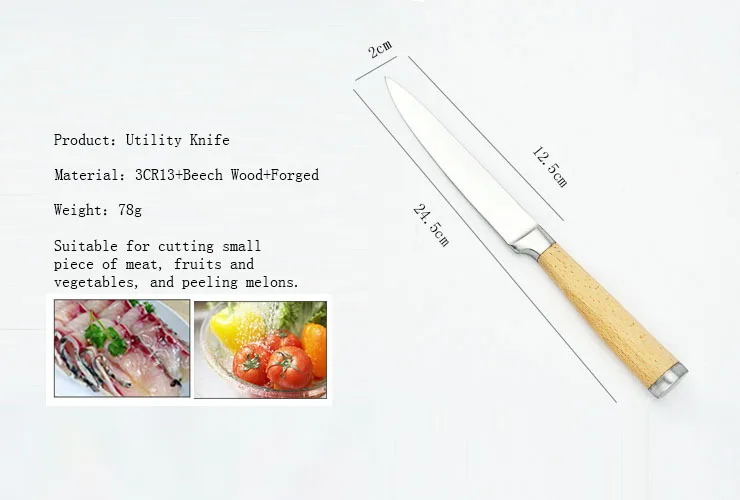 juego de cuchillos DAKOO Kitchen Knives KS46306A, imagen 8