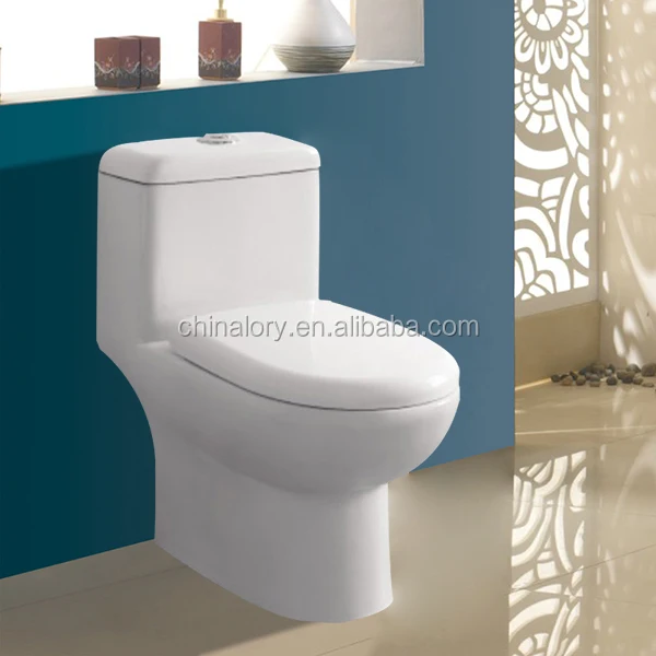 US Warehouse] Space Saver Dual-Flush Elongated One-Piece Toilet With