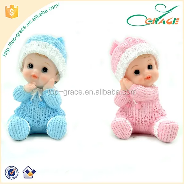 Polyresin Figurines Sitting Baby First Birthday Souvenir Baby Shower Decorations Buy Baby