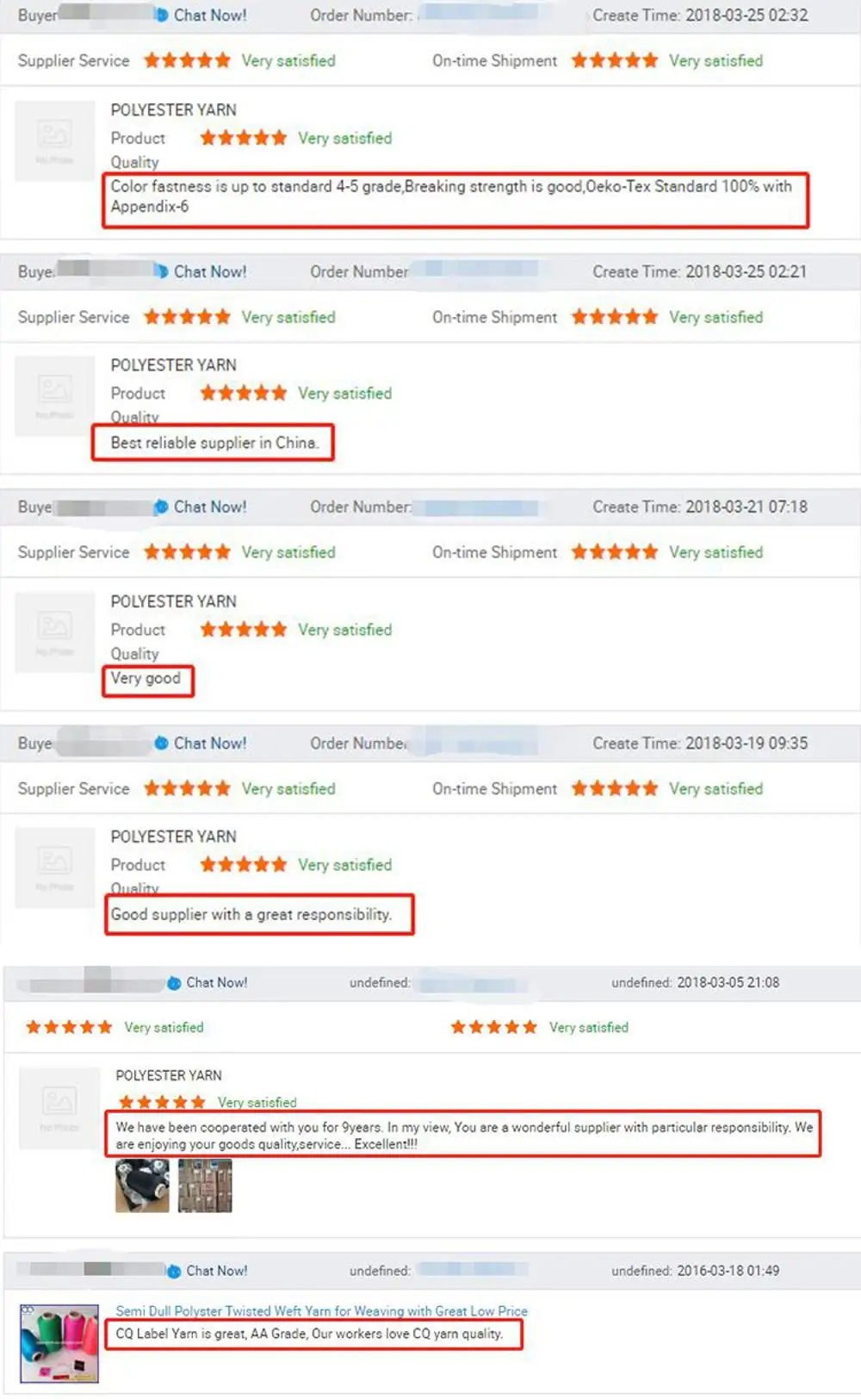 CQ Top quality custom nylon 6 dty dyed yarn for sale