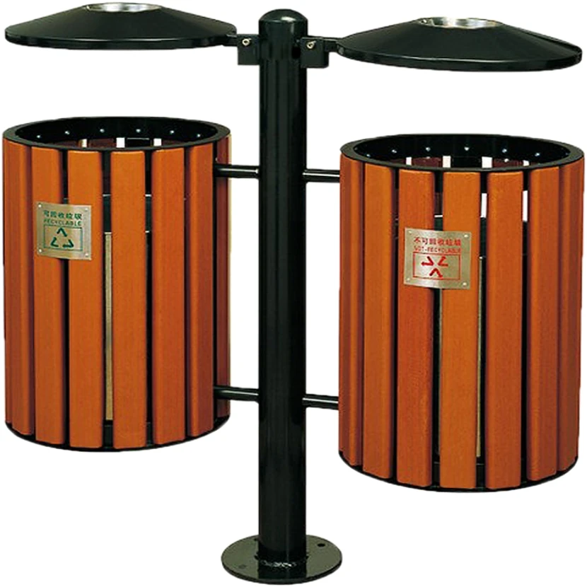 High Quality 2 In 1 Outdoor Round Rubbish Barrel/school Dustbin Buy 2