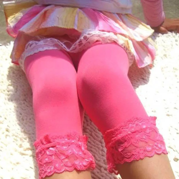 12 Colors Sweet Girl s Lace Velvet Leggings Ballet Bottom Leggings