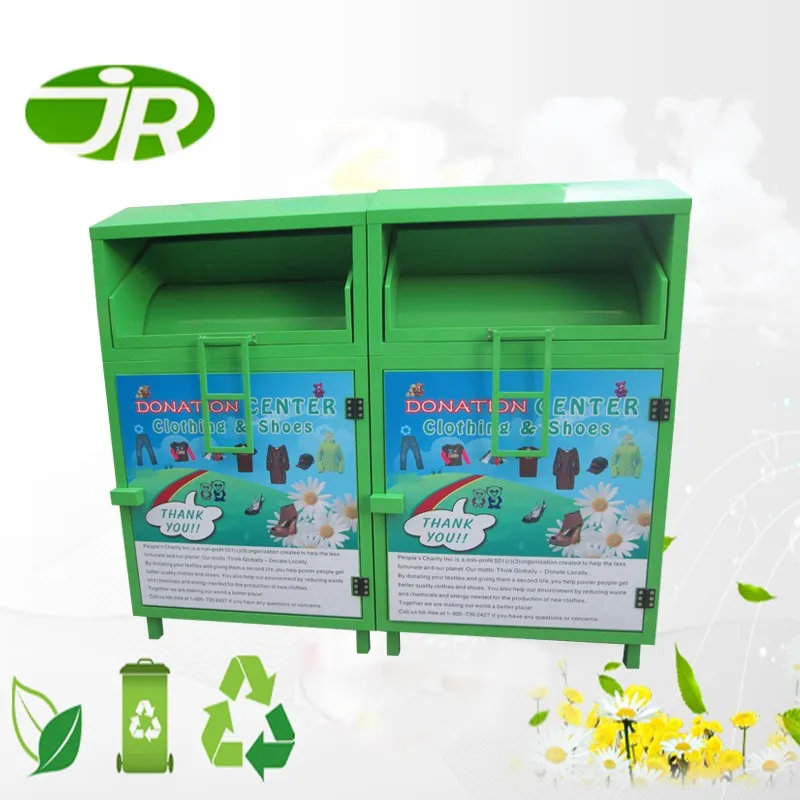 Galvanized Steel Clothing Donation Bins Box For Sales Buy Steel