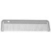 OEM Logo Stainless Steel Unbreakable Comb Metal Beard Comb Salon Barber Station Equipments Face Comb