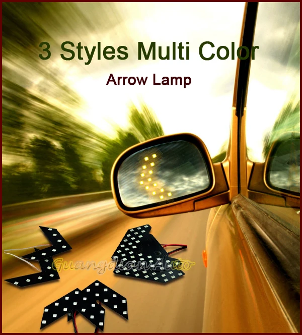 Led Light For Car Side Mirror,14 Leds Turn Signal Mirror Arrow Light