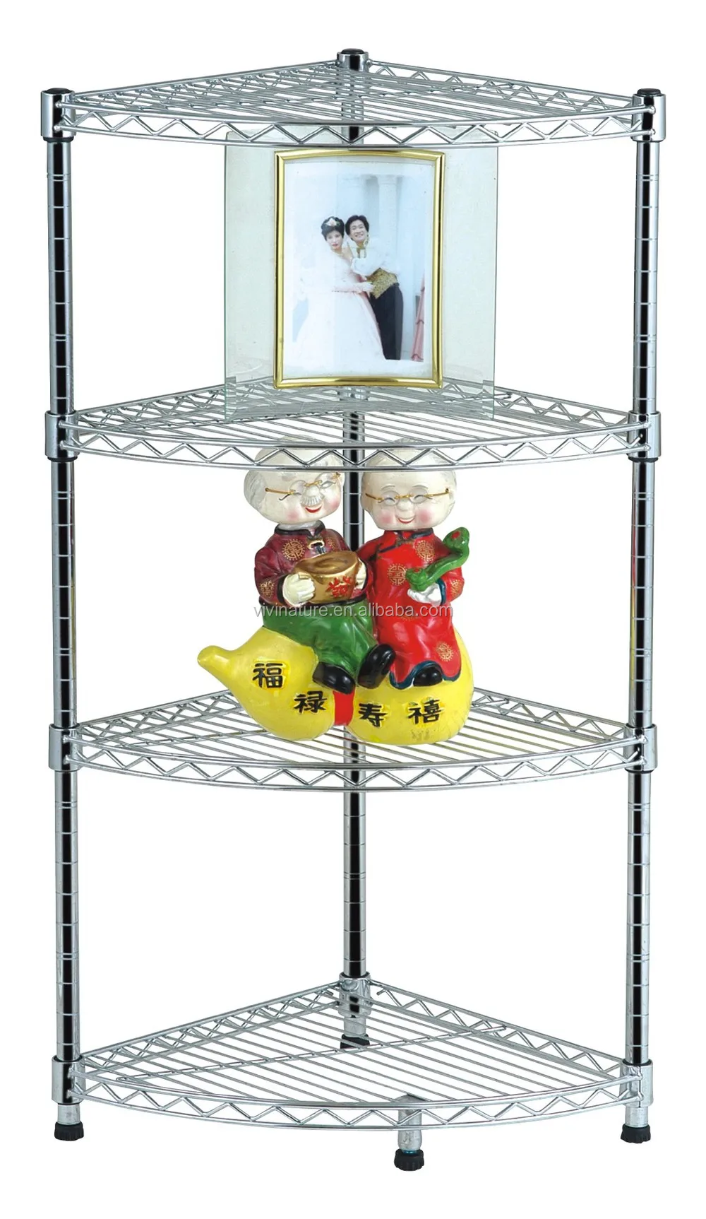Himimi Rek met wieltjes, metalen rek op wielen, verchroomd, in hoogte verstelbaar, draadrek, staand opbergrek met 5 planken, staand rollend rek voor keuken en badkamer, 35D x 59B x 183H cm, zilver