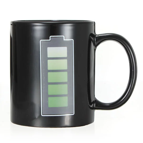 Magic Heat Changing Coffee Mug Battery Meter Funny Cup, Thermometer Sensitive Porcelain Tea Coffee Cup, 100% Ceramic 10 OZ (Power) Magic Heat Changing Coffee Mug Battery Meter Funny Cup, Thermometer Sensitive Porcelain Tea Coffee Cup, 100% Ceramic 10 OZ (Power)