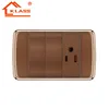 American standard power socket electrical 2gang 1way/2way switch with 3pole socket with CE,IEC,SASO certificate