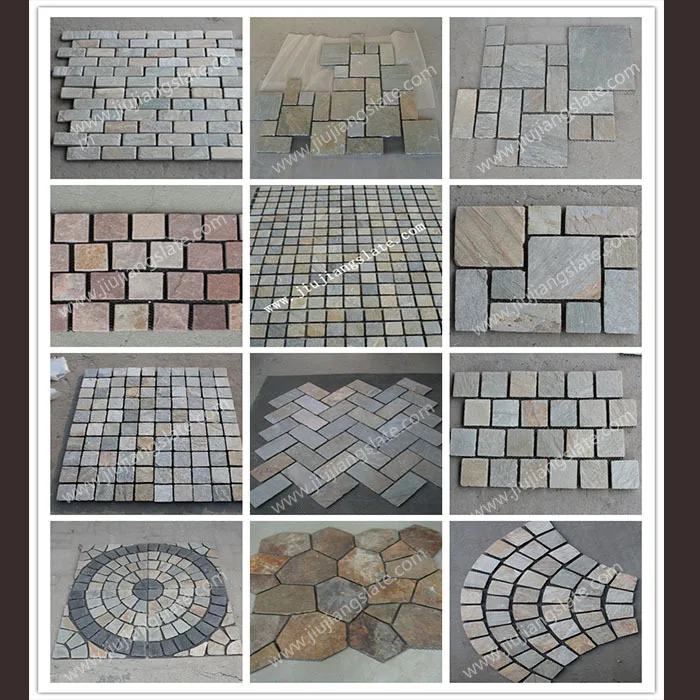 Natural Slate Interlocking Paving Patterns/landscaping Stone - Buy