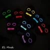 Hot Selling EL Wire Masquerade Party Mask Round Eye Zombie Monster Scared Led Neon Mask for Halloween