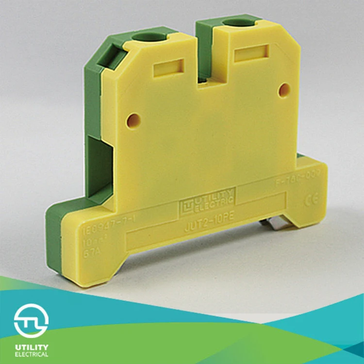 Yellow And Green Earth Terminal Block Uk10n Pe Terminal Block Connector