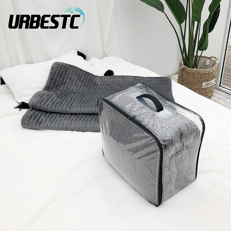 Customized Color Polyester Cover Down Alternative Weighted Comforter
