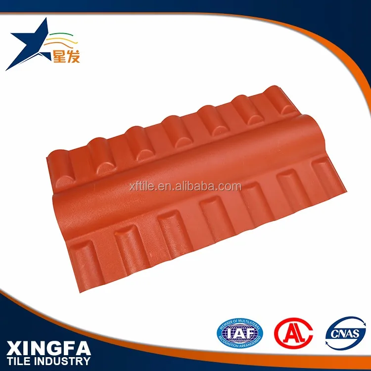 Heat insulation synthetic resin roof ceiling tile accessories high strength ridge tile for roof