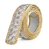 Hot selling stylish designer top quality exotic genuine python leather woman belt