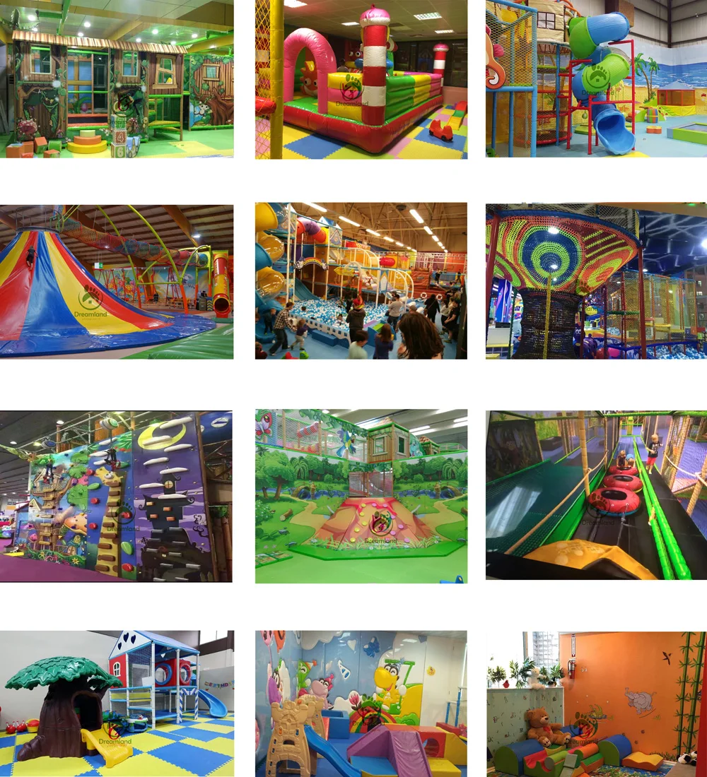 Commercial Kids Plastic LLDPE Indoor Playground Equipment with Ball Pool