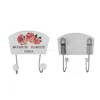 Double wooden cloth hooks with beautiful flower printing ,wooden wedding hooks decorative on wall hanging ,valentine's promotion