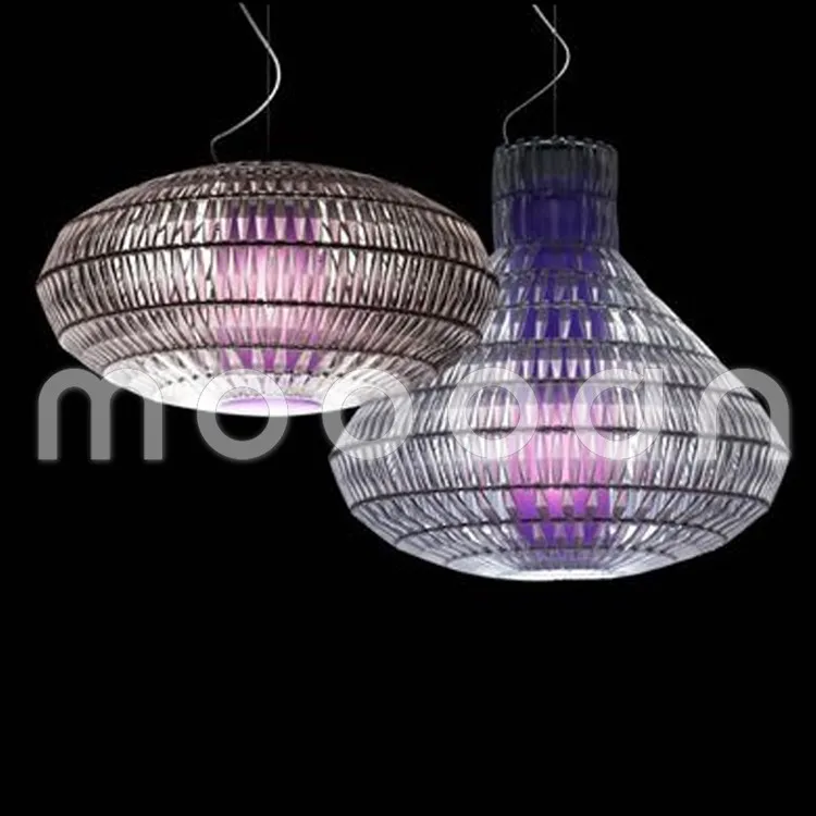 Modern Hanging Decorative Acrylic Imitated crystal Lantern Cage Pendant Light