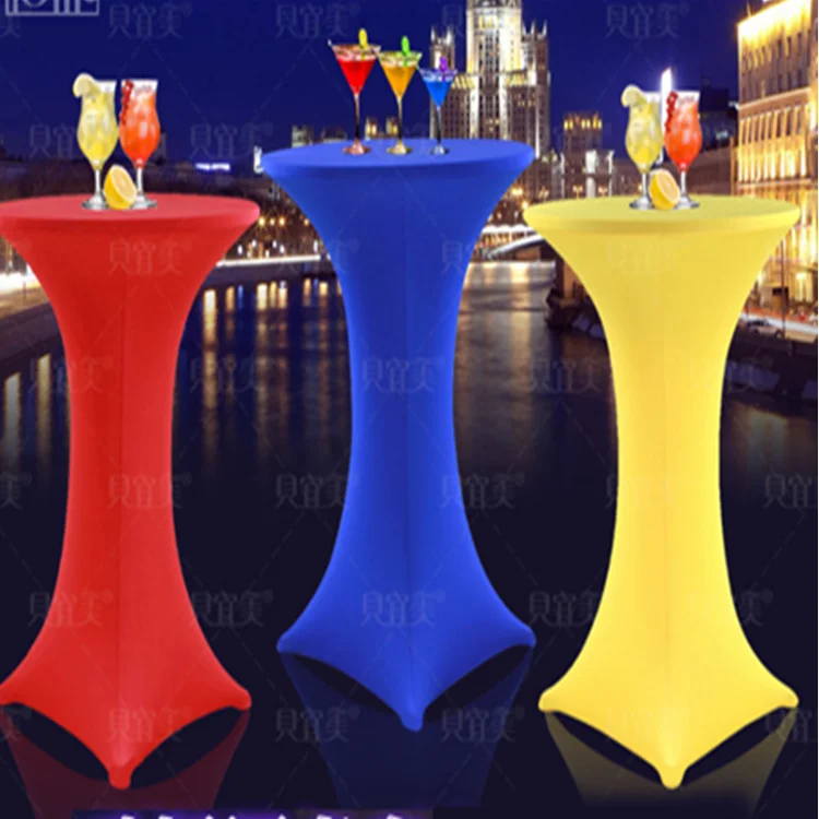 Wholesale Round Black Spandex Bar Table Cover Buy Bar Table Cover