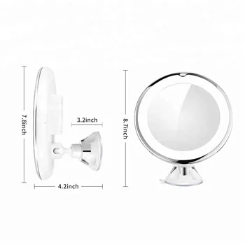 modern lighted makeup mirror