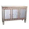 F60 Mirrored Furniture Living Room Hallway Three Door Console Furniture Cabinet With Low MOQ