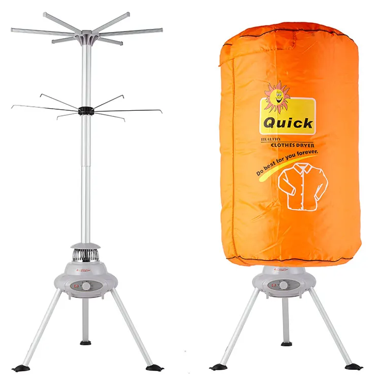 portable and foldable electric clothes dryer