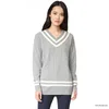 Thin Sample Wool Cashmere Blend Sweater Female Uniforms V Neck Pullover