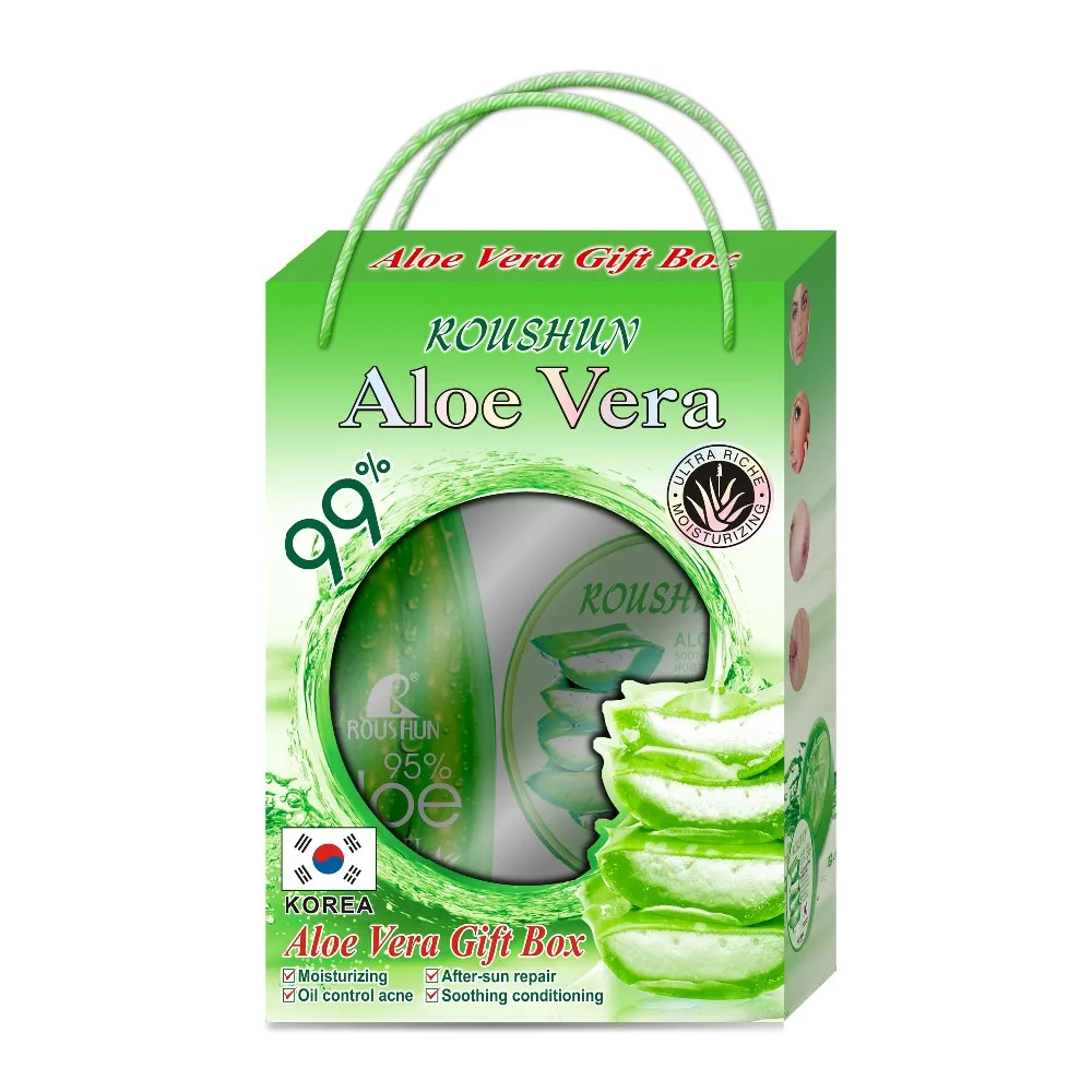 roushun aloe vera set gift aloe vera gel 300ml with aloe vera