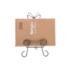 Butterfly shape table digital clock single book photo album picture frame easel metal iron display holder stand