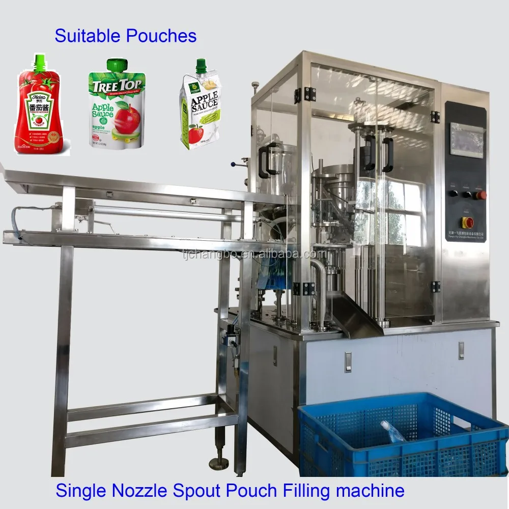 Spout Pouch Liquid Soya Milk Filling Machine/automatic Spout Pouch