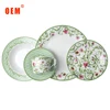 Custom White modern round ceramic dinnerware set