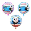 Inflatable train balloons Wholesale 18inch round shaped cartoon helium Thomas foil balloons