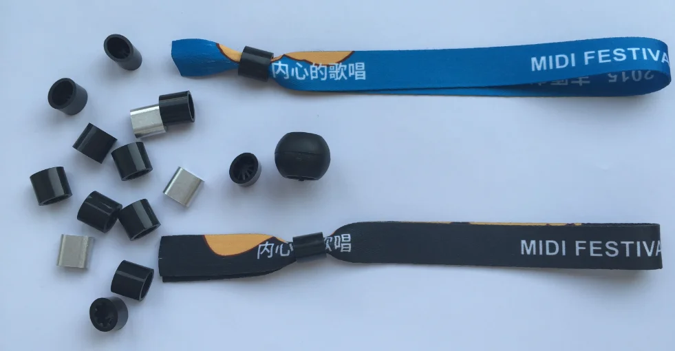 Security Lock Custom Wrist Band,Polyester Bracelet Band,Festival Woven