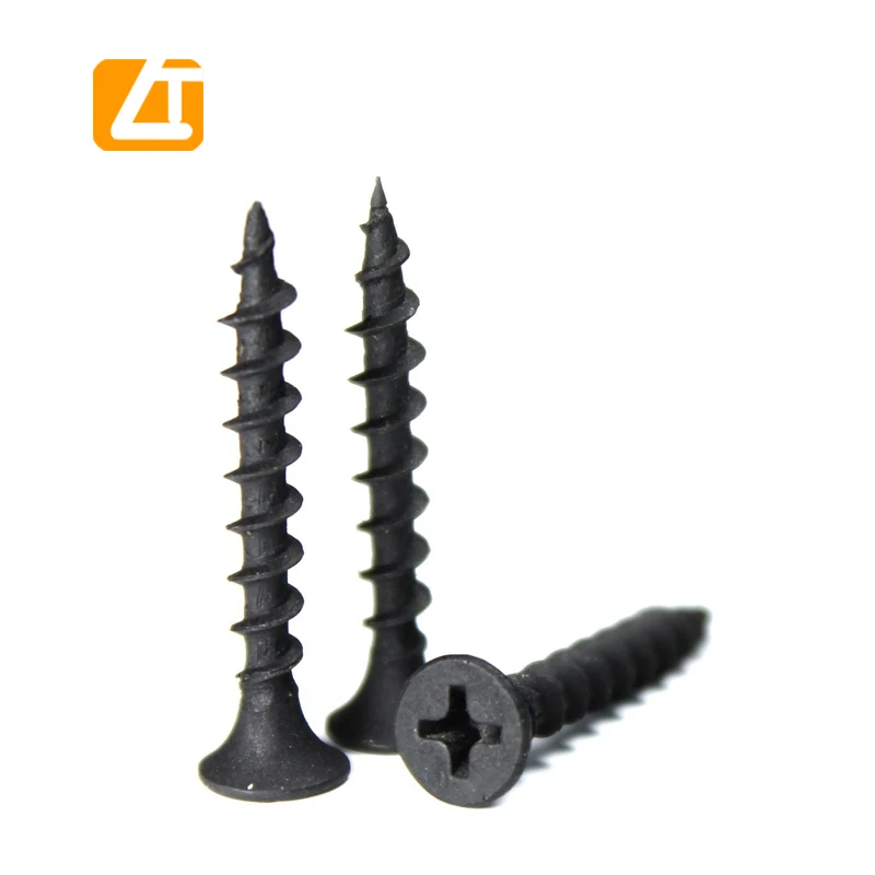 DRYWALL FINE THREADED SCREWS BLACK / BRIGHT ZINC PLATED PLASTERBOARD