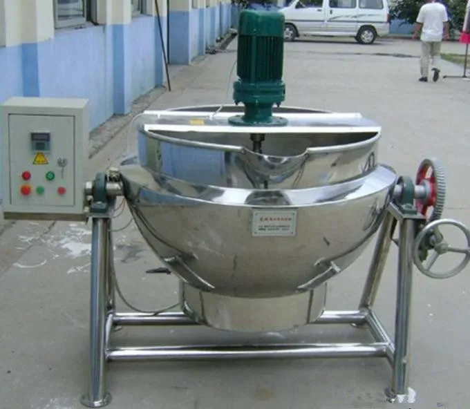 Stainless Steel Electric/ Steam Jacketed Cooking Kettle With Agitator