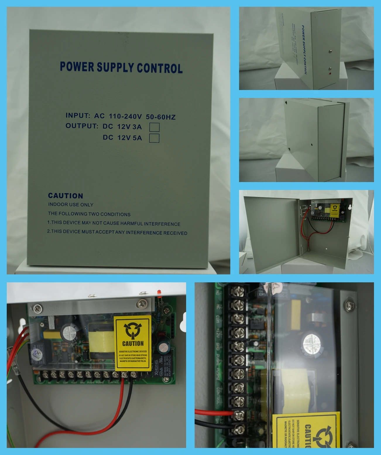 Dc 12v Metal Box Switching Power Supply For Access Control 110240v
