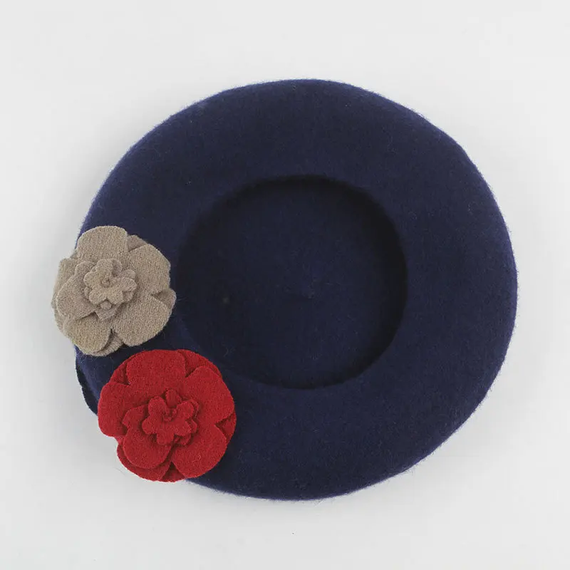Wholesale custom 100%wool  Beret for Kids
