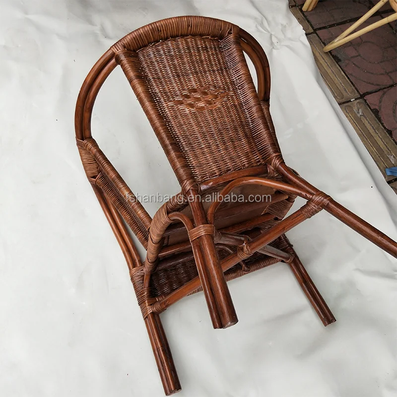 dark brown cane chair