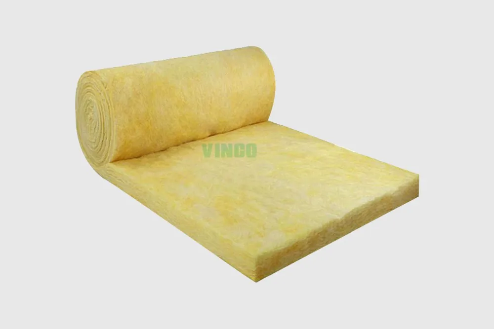 50mm Fireproof Thermal Insulation Fiber Glass Wool Blanket With