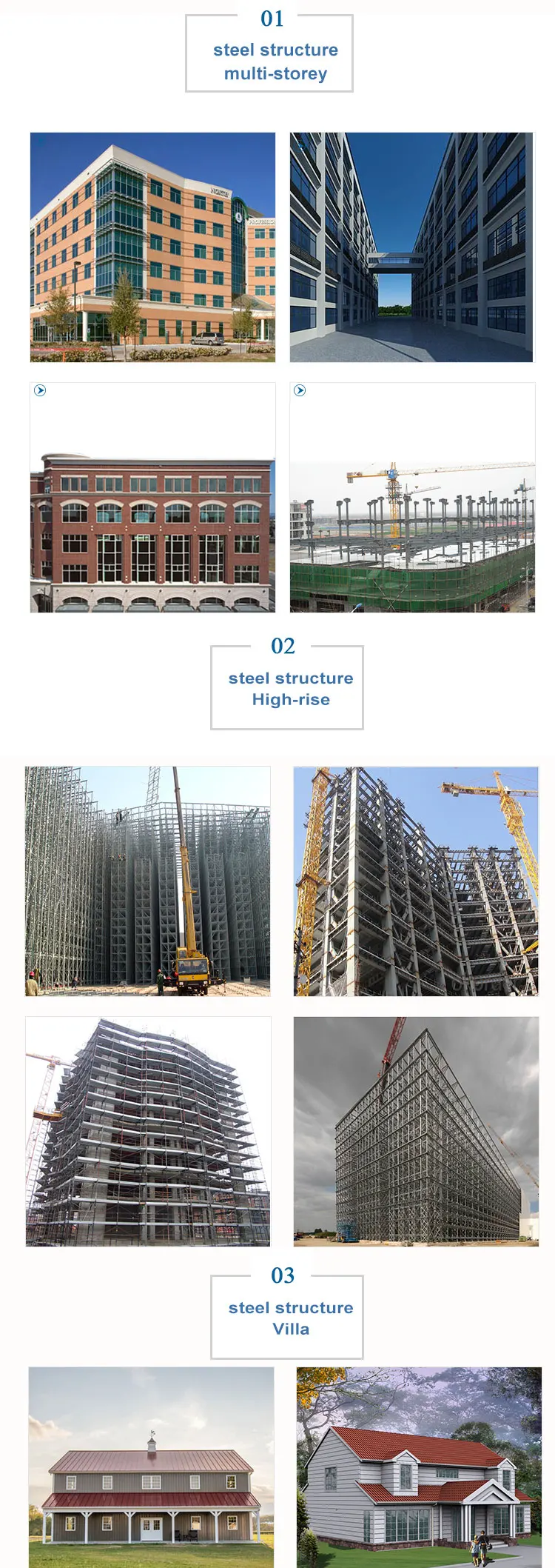 Grand High Rise Airport Steel Structure Building