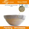 Bowl for Bread and Dough [8-Inch] - Best Round Sourdough Professional Brotform bread proofing Ceramic with Rising Pattern