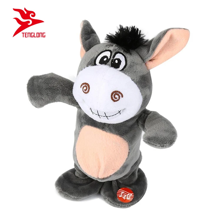 Wholesale Stuffed Plush Electric Talking Record Walk Dancing Donkey Toy ...