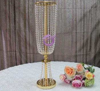 Zt40240 2019 Hot Sell Tall 80cm Wedding Decoration Acrylic Gold