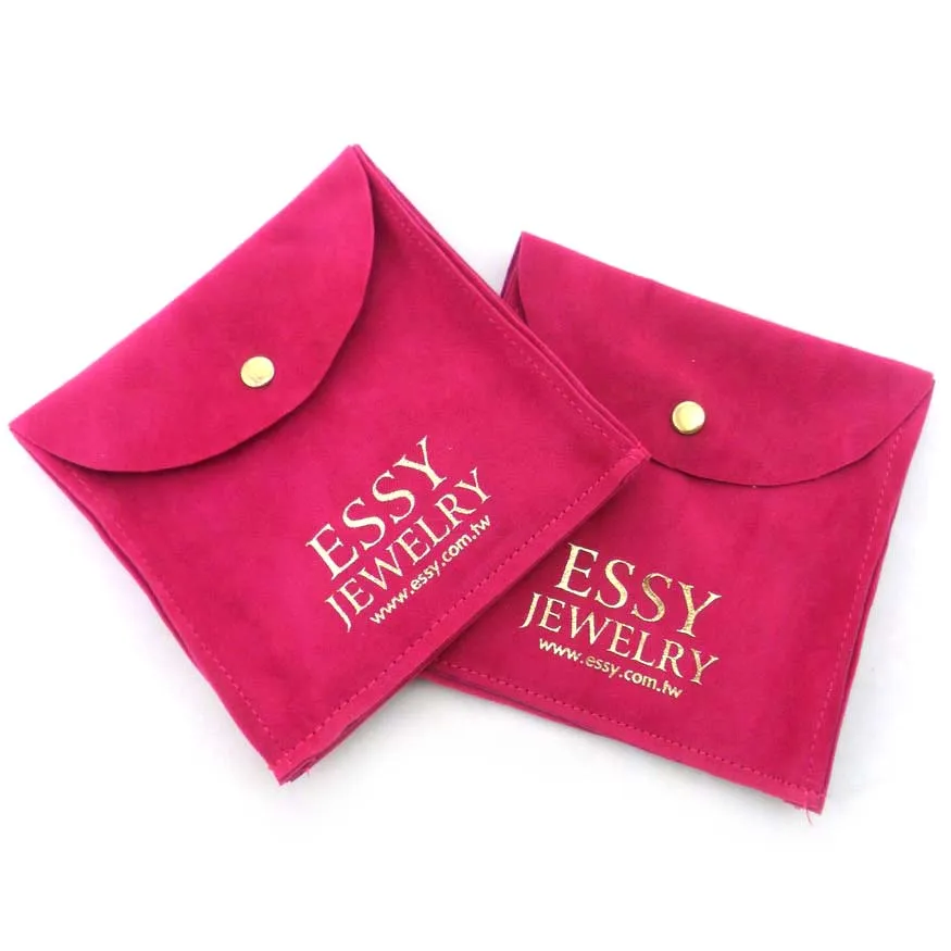 Cheap Custom Suede Jewelry Pouch/velvet Jewelry Logo Pouch With Divider